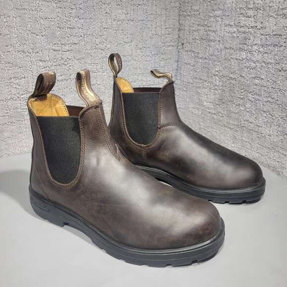 Blundstone Tasmania 001711 Men's Size 8.5 Brown Leather Pull on Chelsea Boots - Picture 6 of 10